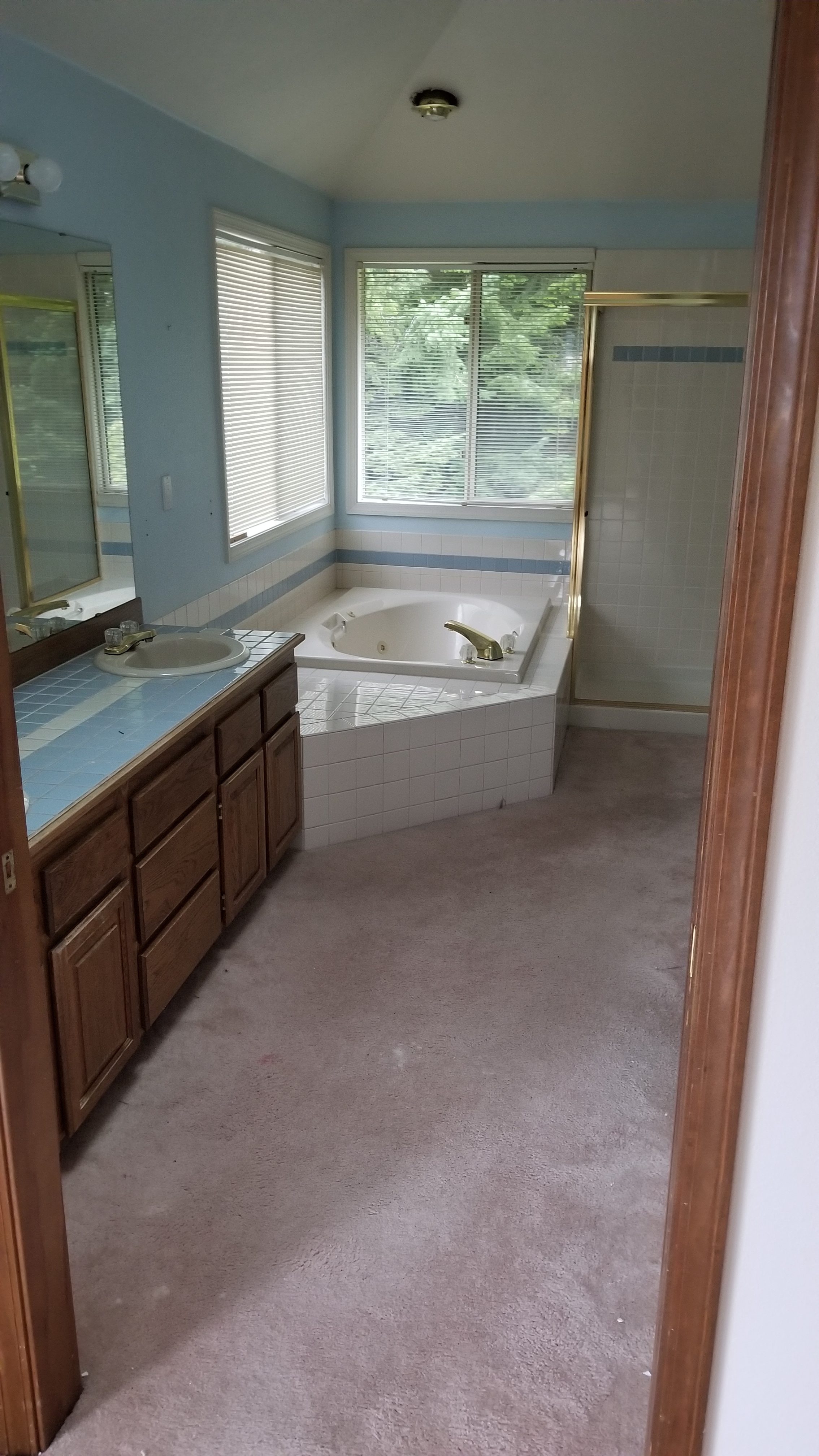 Bathroom before remodel — Pelletier Construction Group, Seattle Eastside