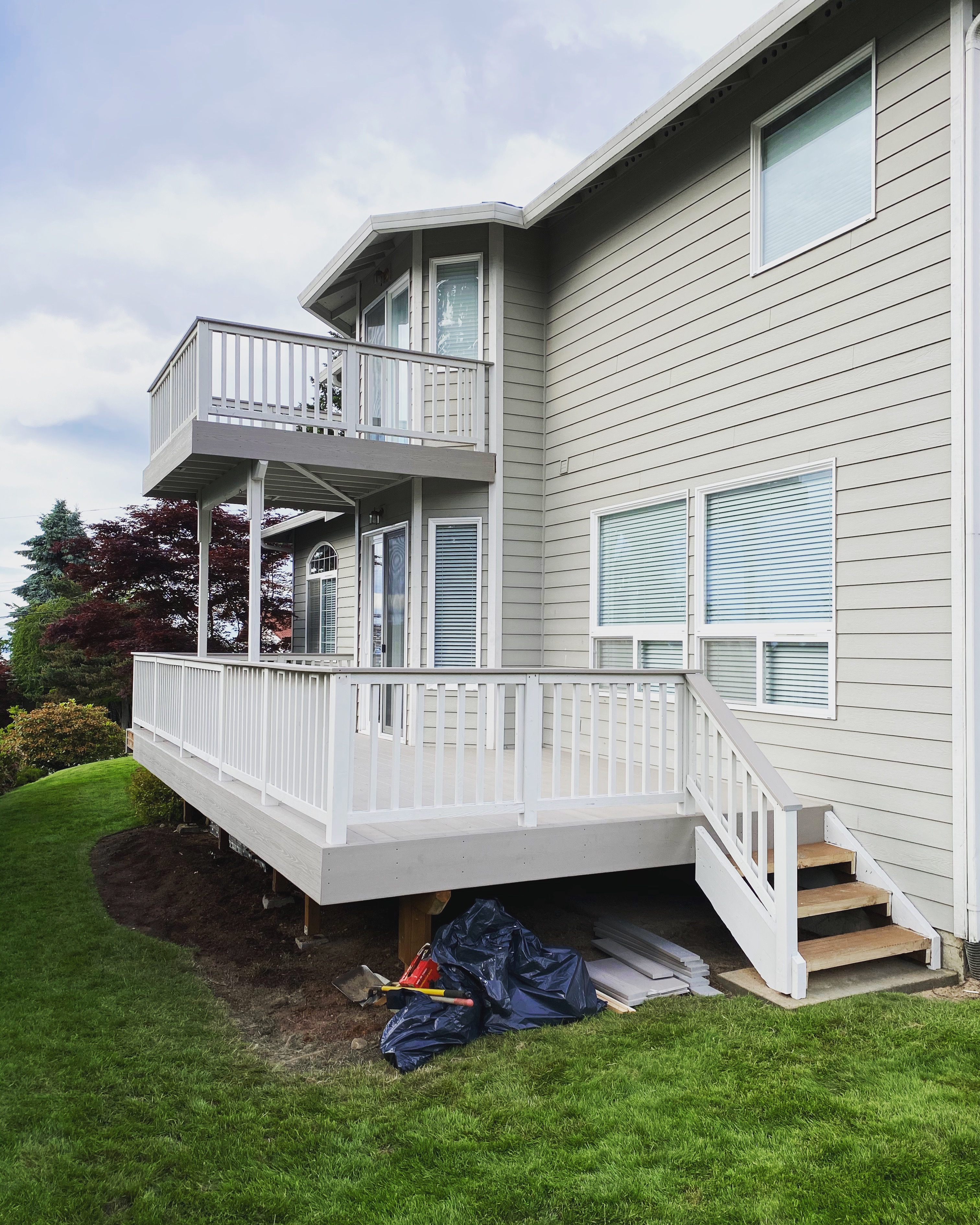Completed deck project, King County