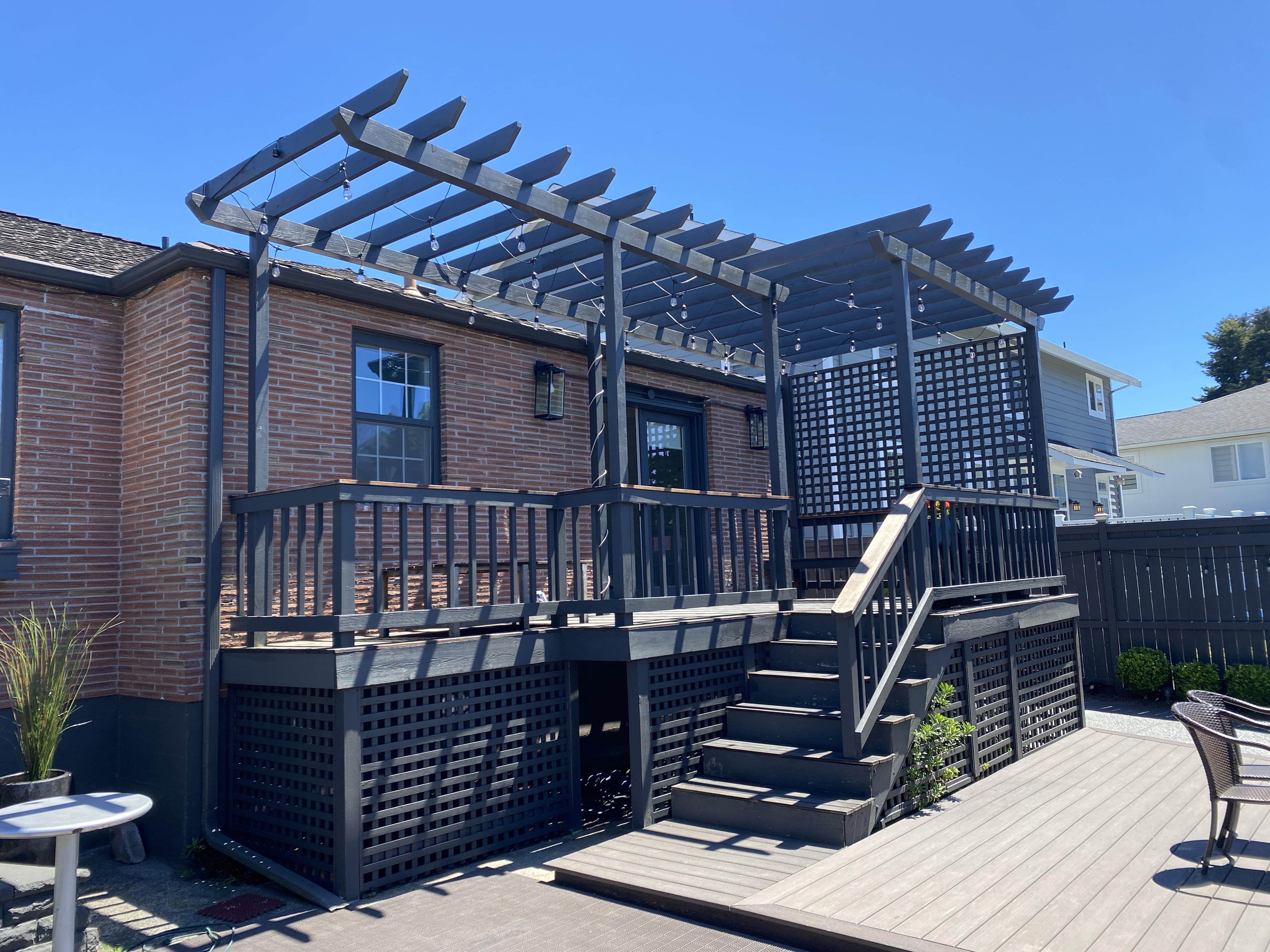 Backyard deck build, Eastside