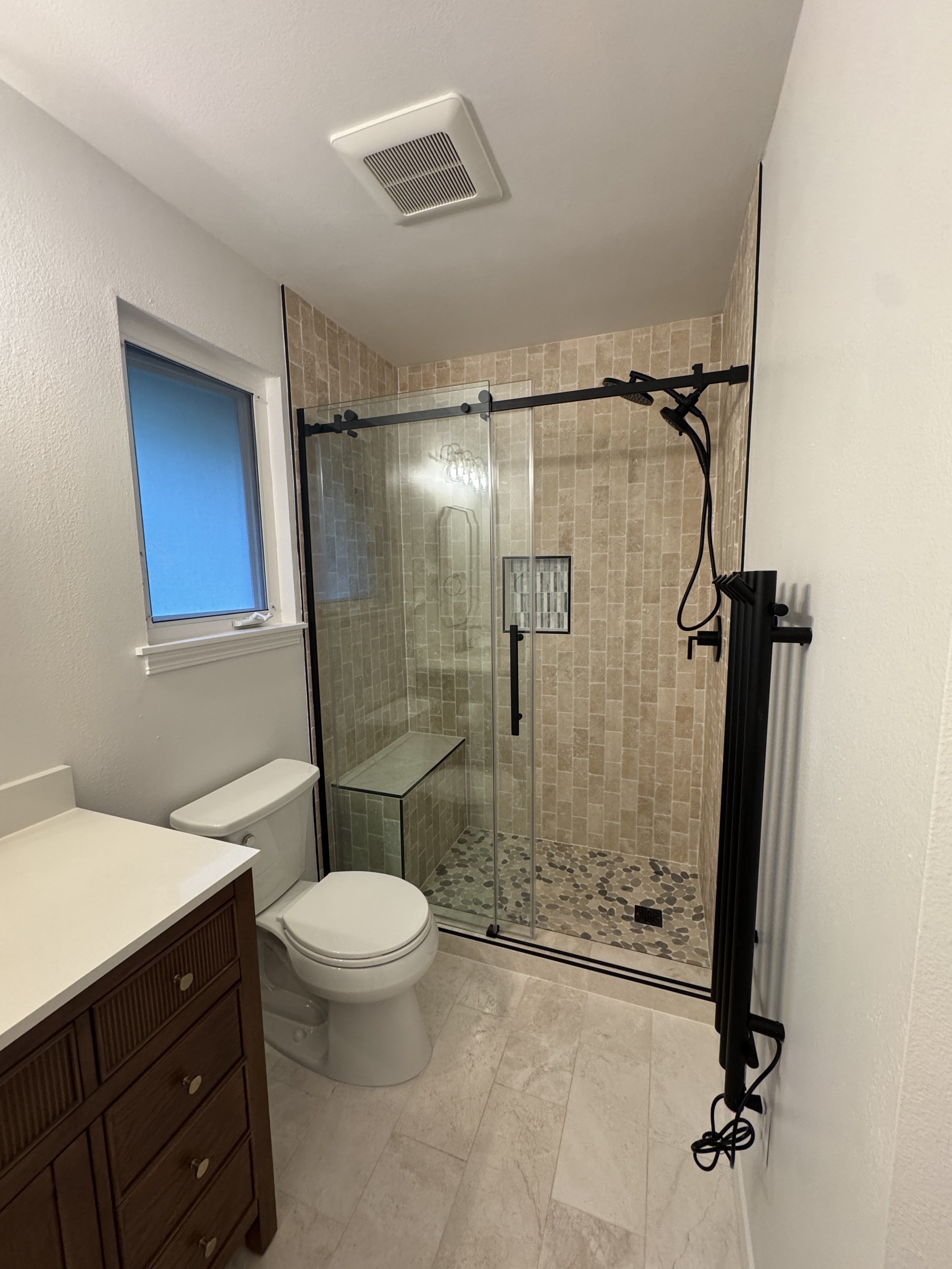 Bathroom remodel with vanity and tile work, Eastside