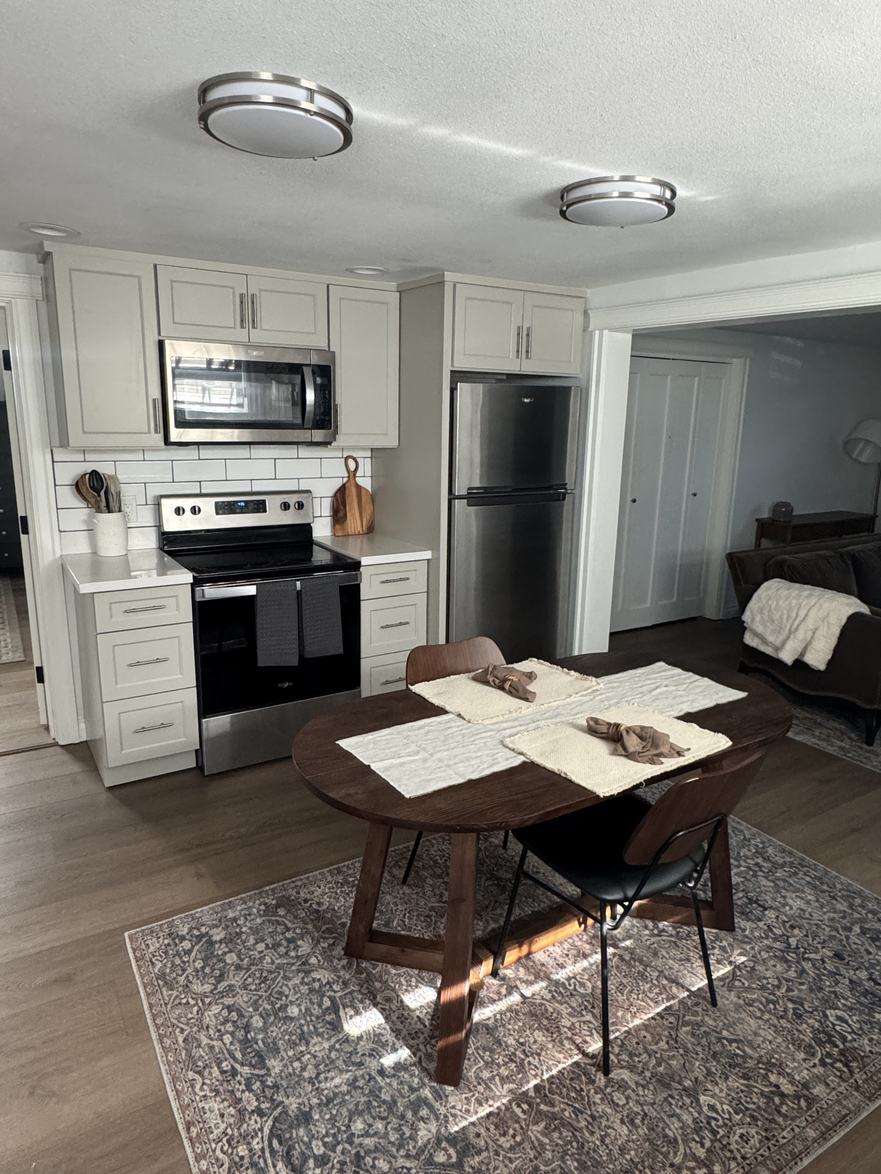 Remodeled kitchen after, view 1 — Pelletier Construction Group