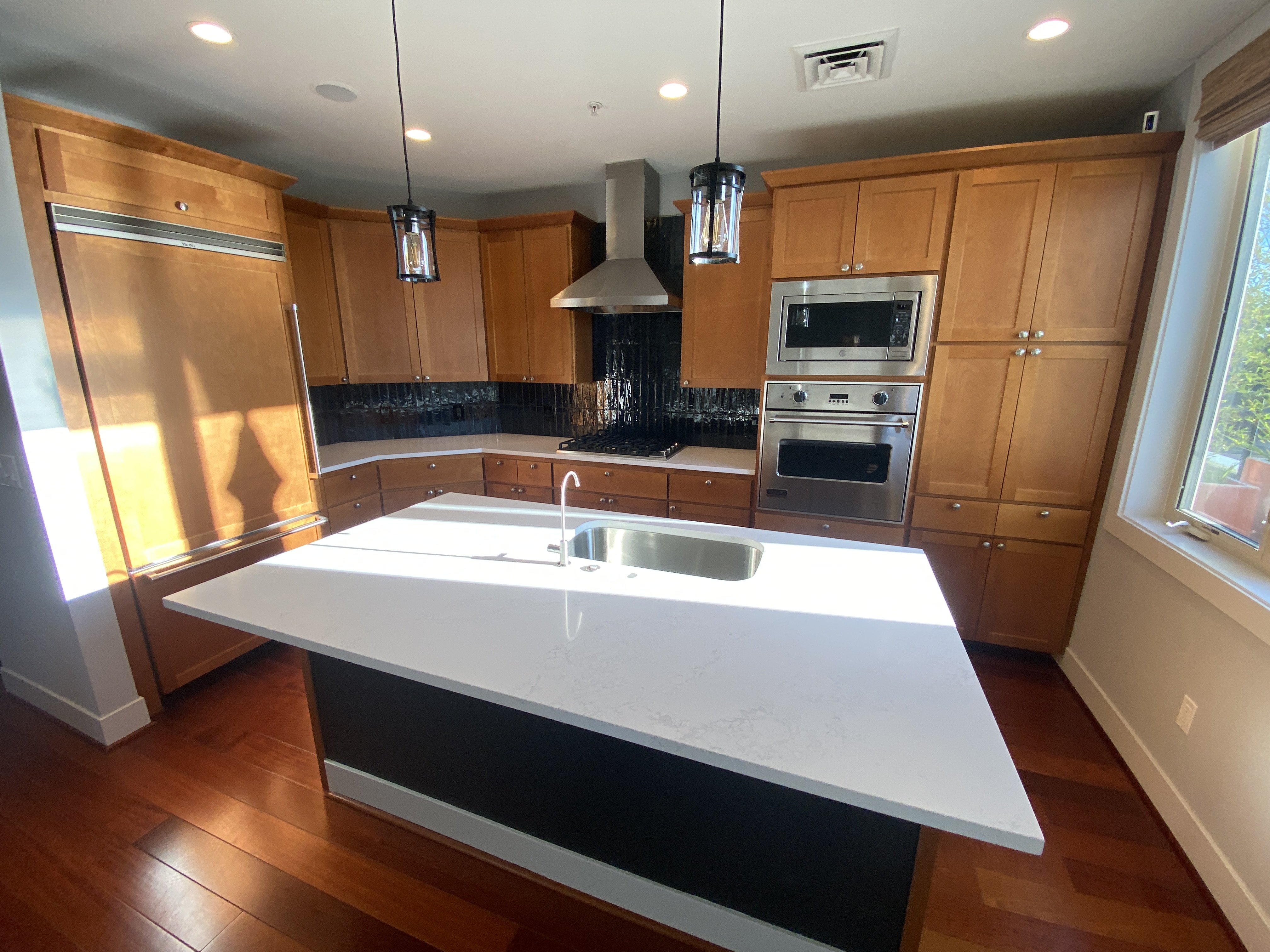 Custom kitchen build with cabinetry and lighting, Eastside